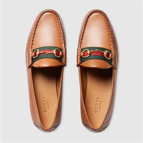 gucci loafers tan|gucci women's loafers.